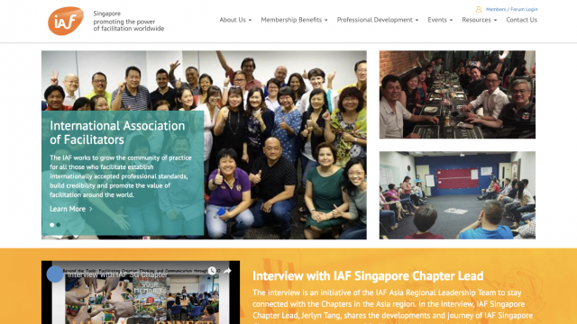 International Association of Singapore Portfolio Screenshot 1