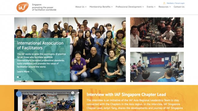 International Association of Singapore Portfolio Screenshot 1