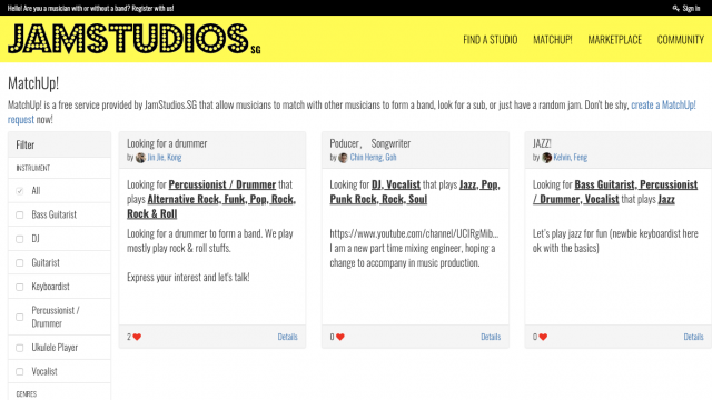 JamStudios.SG Portfolio Screenshot 5