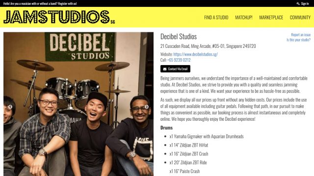 JamStudios.SG Portfolio Screenshot 3
