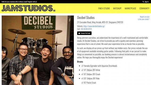 JamStudios.SG Portfolio Screenshot 3