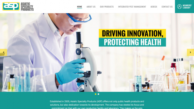 Asiatic Specialty Products Portfolio Screenshot 1
