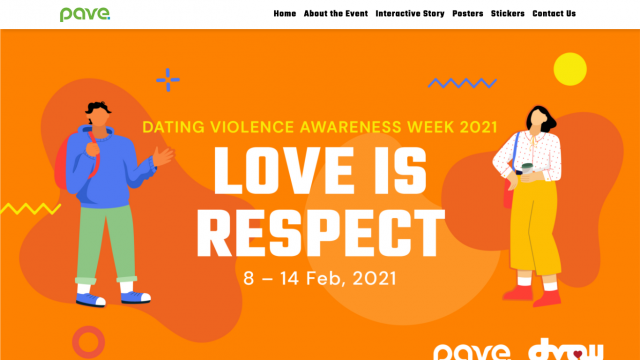 Dating Violence Awareness Week 2021 Portfolio Screenshot 1