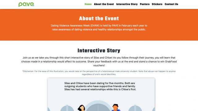 Dating Violence Awareness Week 2021 Portfolio Screenshot 2