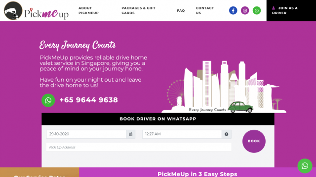 PickMeUp Portfolio Screenshot 1