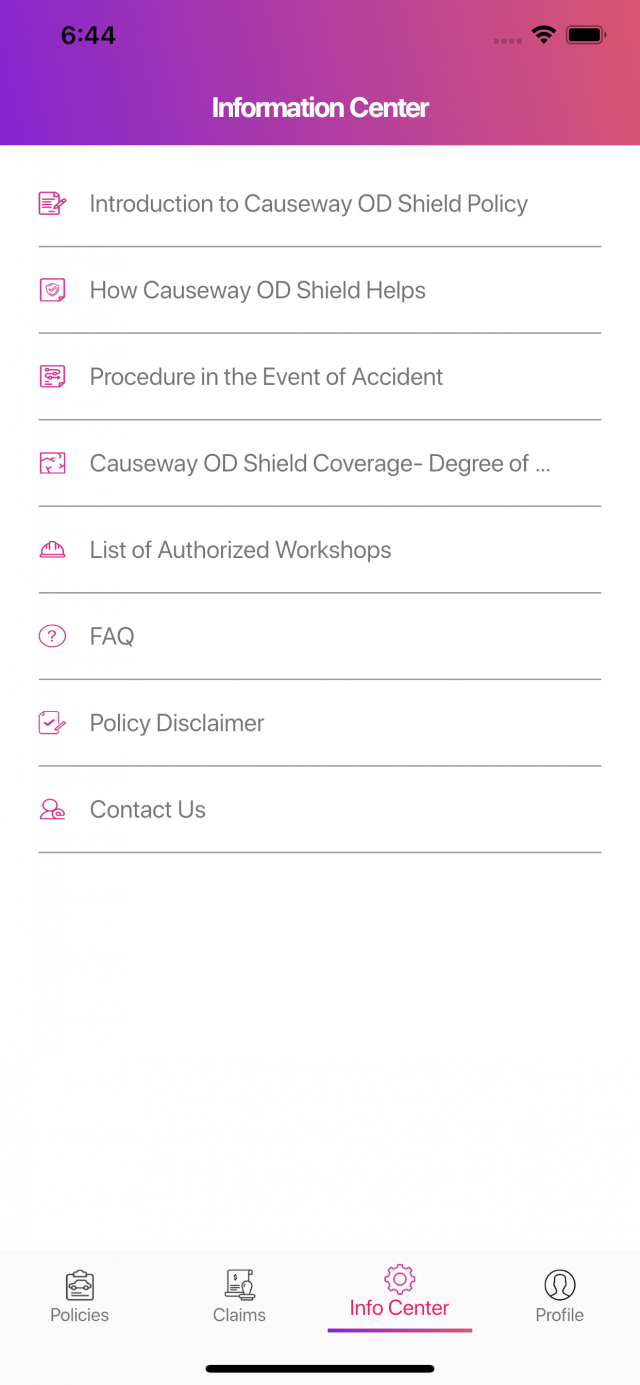 Causeway OD Shield Mobile App Portfolio Screenshot 3