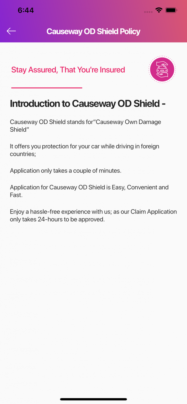 Causeway OD Shield Mobile App Portfolio Screenshot 4