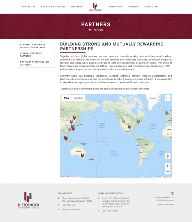 Histoindex Pte Ltd Portfolio Screenshot 3