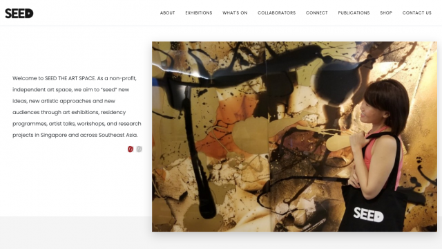 SEED the Art Space Portfolio Screenshot 1