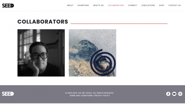 SEED the Art Space Portfolio Screenshot 4