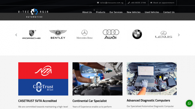 V-Tec Asia Automotive Portfolio Screenshot 9