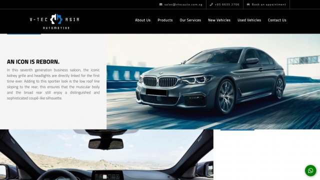 V-Tec Asia Automotive Portfolio Screenshot 3
