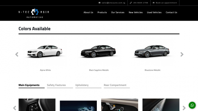 V-Tec Asia Automotive Portfolio Screenshot 2
