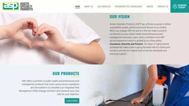 Asiatic Specialty Products Portfolio Screenshot 2